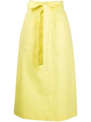 Falda con lazo Msgm amarillo