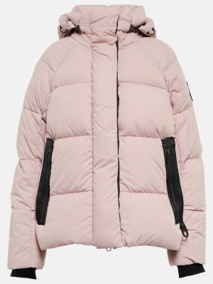 Prošivena pernata jakna Canada Goose ružičasta