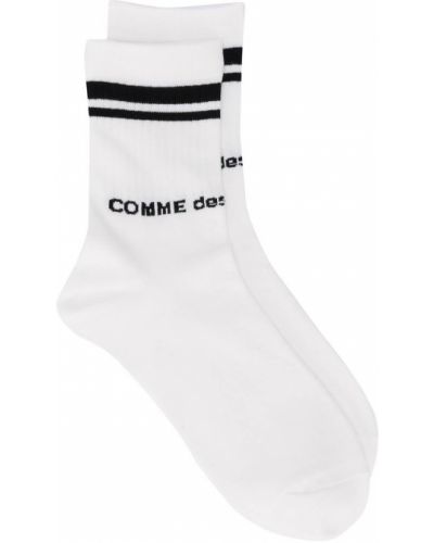 Шкарпетки з логотипом Comme Des Garçons, білі