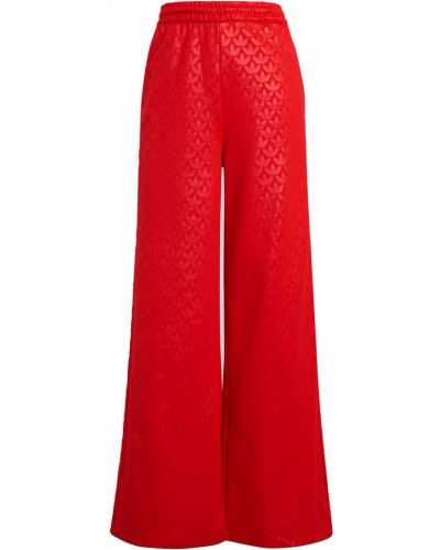 Широки панталони тип „марлен“ Adidas Originals червено