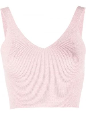 Strikket crop top P.a.r.o.s.h. rosa