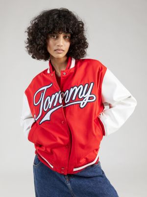 Giacca di jeans Tommy Jeans rosso