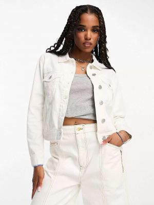 Белая джинсовая куртка French Connection