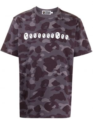 Kamuflere trykt t-skjorte A Bathing Ape® lilla