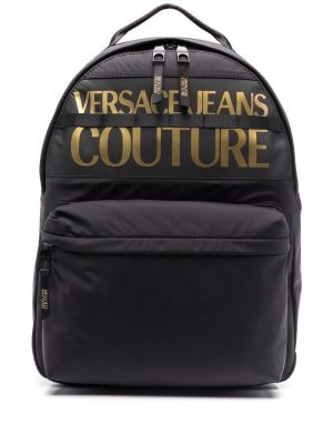 Batoh s potlačou Versace Jeans Couture čierna