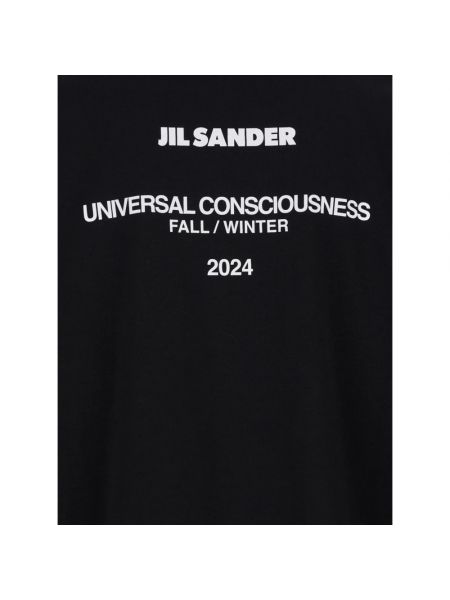 Camiseta de cuello redondo Jil Sander negro