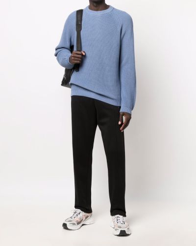 Džemperis ar apaļu kakla izgriezumu Woolrich zils