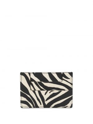Dabīgās ādas maku ar apdruku ar zebras rakstu Tom Ford