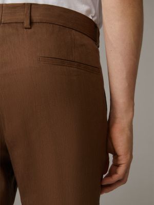 Pantalon plissé Strellson marron