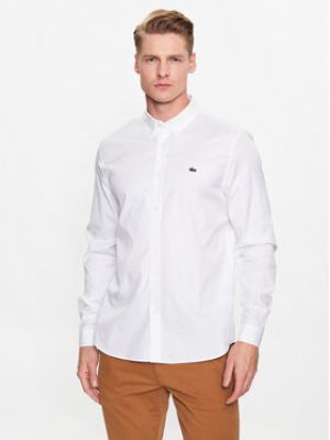 Priliehavá košeľa Lacoste biela