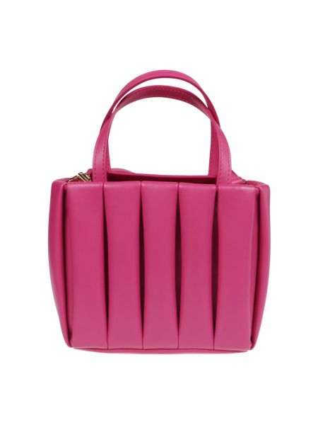 Shopper handtasche mit taschen Themoirè pink