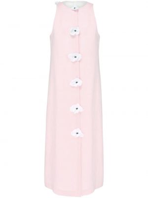 Λινή φόρεμα Sleeper ροζ