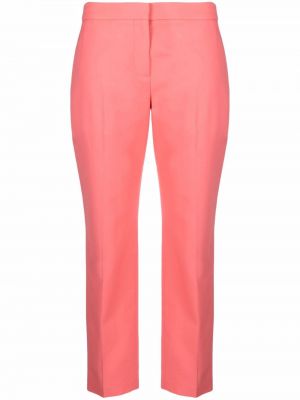 Укороченные брюки со средней посадкой Alexander Mcqueen, розовый