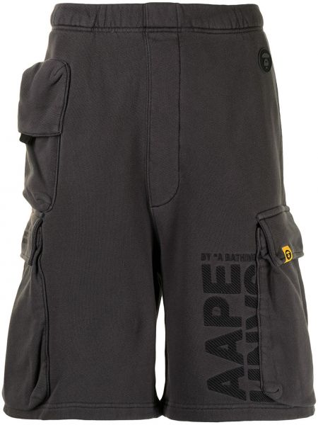 Pantalones cortos cargo con bordado Aape By *a Bathing Ape® gris