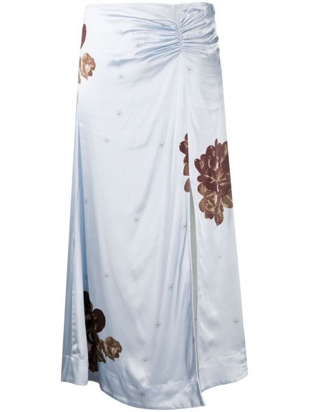 Suknja s cvjetnim printom s printom Ganni