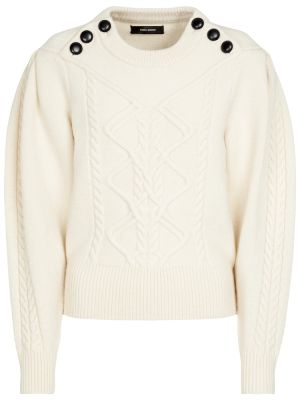 Sweter wełniane Isabel Marant - biały