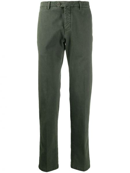 Pantalones chinos slim fit Kiton verde