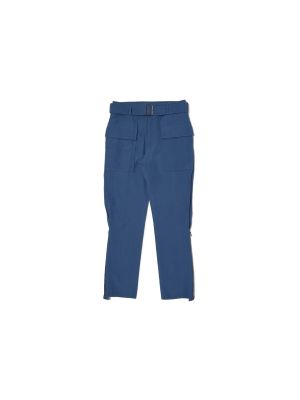 Синие брюки карго с карманами Salvatore Ferragamo