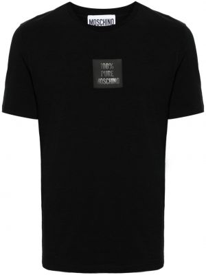 T-shirt en coton Moschino noir