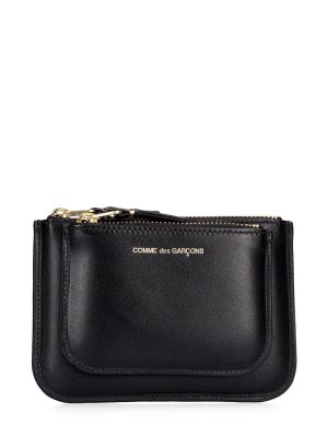 Πορτοφόλι με φερμουάρ με τσέπες Comme Des Garçons Wallet μαύρο