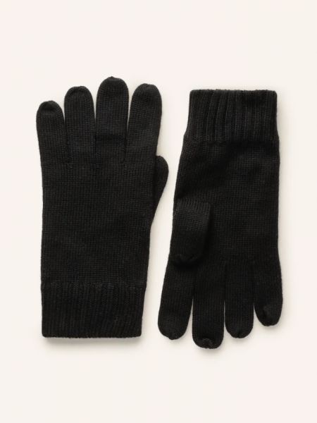 Перчатки из шерсти мериноса Polo Ralph Lauren черные