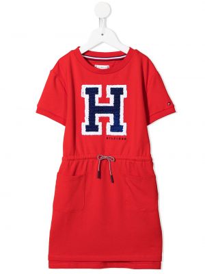 Dress for jenter Tommy Hilfiger Junior rød