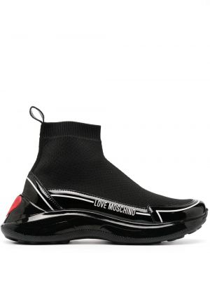 Sneakersy Love Moschino czarne