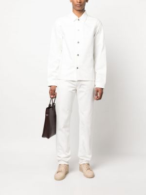 Koszula jeansowa Jil Sander biała
