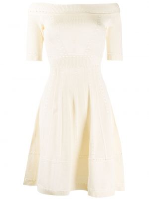 Коктейлна рокля Dsquared2 бяло