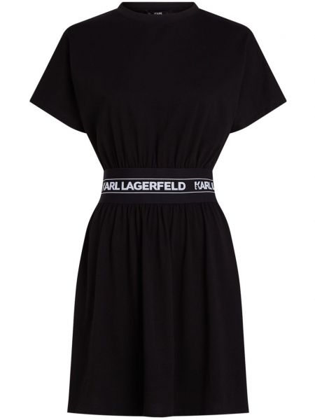 Robe avec ceinture Karl Lagerfeld noir