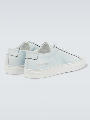 Sneakers di pelle Common Projects argento