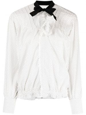 Памучна блуза на точки с принт Comme Des Garçons Tao