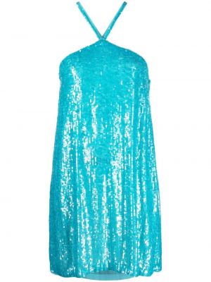Suknele kokteiline su blizgučiais P.a.r.o.s.h. mėlyna