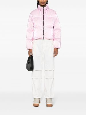 Dūnu jaka ar apdruku Duvetica rozā
