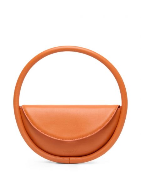 Bőr táska Marsell narancsszínű