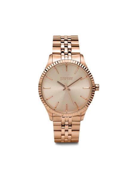 Rožinio aukso laikrodžiai Esprit