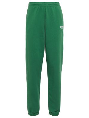Памучни спортни панталони Rotate Birger Christensen зелено