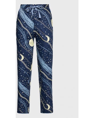 Cyberjammies Pantaloni pijama Skye Celestial Print 9431 Bleumarin Regular Fit