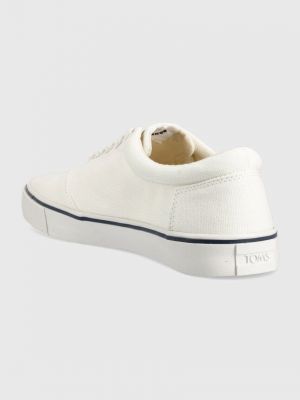 Pantofi cu șireturi din dantelă Toms alb