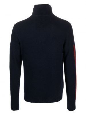 Raštuotas dryžuotas megztinis Rossignol mėlyna