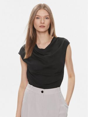 Блуза slim Calvin Klein черно