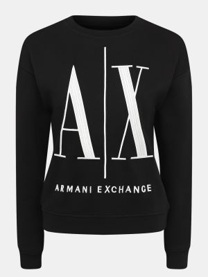 Черный свитшот Armani Exchange