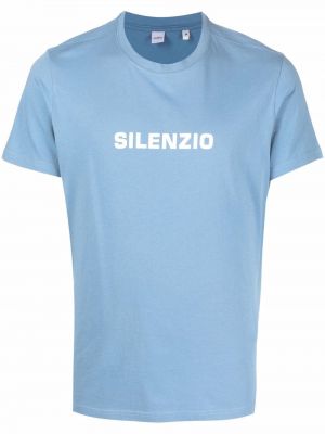T-shirt con stampa Aspesi blu