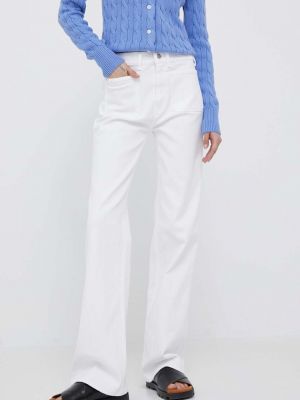 Jeansy dzwony z wysoką talią Polo Ralph Lauren białe