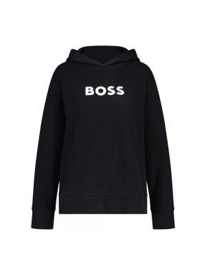 Bluza z kapturem z nadrukiem Hugo Boss czarna