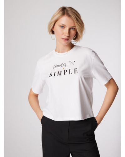 T-shirt Simple bianco