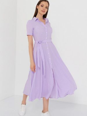 Фиолетовое платье-рубашка A.karina