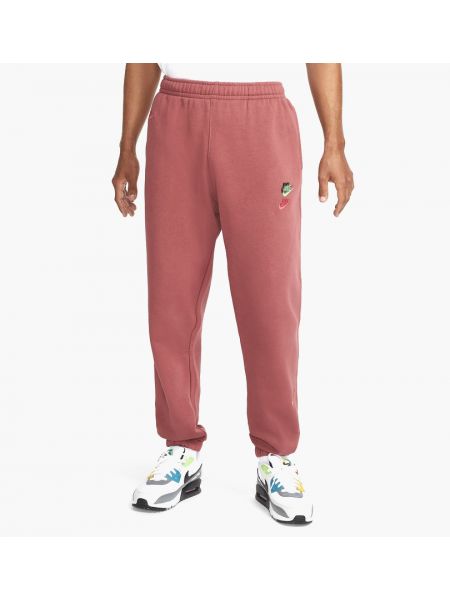 Рожеві флісові джоггери Nike