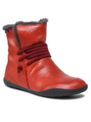 Členkové topánky Camper červená