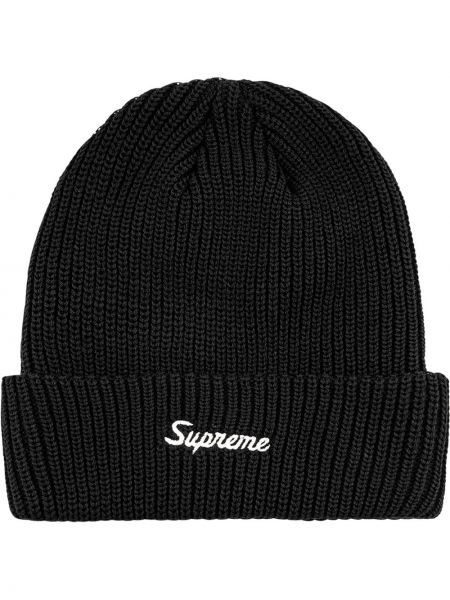Relaxed шапка Supreme черно